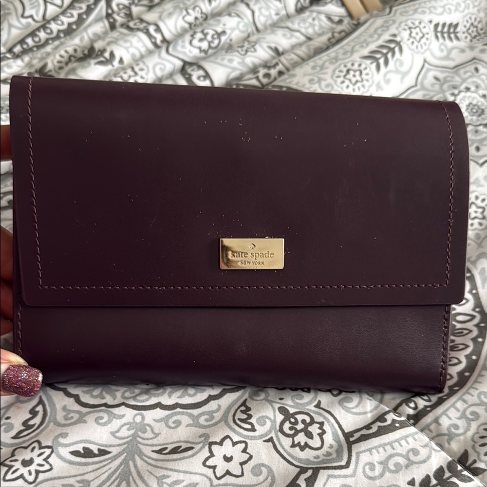 Kate Spade Purple Leather Wallet